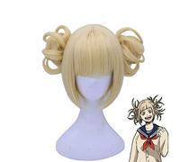 Mon héros académique traverser mon corps Himiko Toga Cosplay perruques blondes résistant à la chaleur synthétique jeu de rôle perruque Boku pas de héros académique