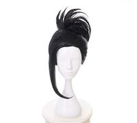 Mon héros académique YAOYOROZU MOMO femmes perruque noire avec Chignon Cosplay Costume Boku pas de héros académique perruques de cheveux résistantes à la chaleur