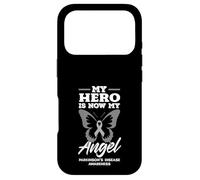 Mon héros est Maintenant Mon Ange Papillon Sensibilisation à la maladie de Parkinson Coque pour iPhone 17 Pro