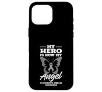 Mon héros est Maintenant Mon Ange Papillon Sensibilisation à la maladie de Parkinson Coque pour iPhone 16 Pro Max