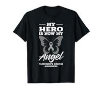 Mon héros est Maintenant Mon Ange Papillon Sensibilisation à la maladie de Parkinson T-Shirt
