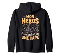 Mon Héros Porte Un Fusil Pas Une Cape Chasseur Sweat à Capuche