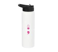 Mon histoire n'est pas encore terminée Santé mentale Force du point-virgule Stainless Steel Insulated Water Bottle