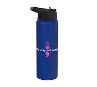 Mon histoire n'est pas encore terminée Santé mentale Force du point-virgule Stainless Steel Insulated Water Bottle