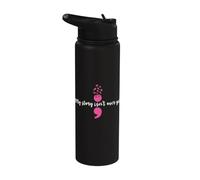 Mon histoire n'est pas encore terminée Santé mentale Force du point-virgule Stainless Steel Insulated Water Bottle