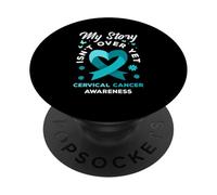 Mon Histoire n'est Pas terminée pour la Sensibilisation au Cancer du col de l'utérus PopSockets PopGrip Adhésif