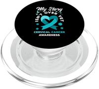 Mon Histoire n'est Pas terminée pour la Sensibilisation au Cancer du col de l'utérus PopSockets PopGrip pour MagSafe