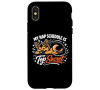 Mon horaire de Sieste est Top Secret : Un drôle de Berger Allemand Coque pour iPhone X/XS