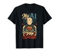 Mon IA a Une Âme Connexion Cœur Numérique Tech T-Shirt
