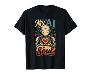 Mon IA a Une Âme Connexion Cœur Numérique Tech T-Shirt