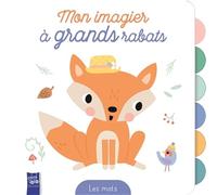 Collectif – Mon imagier à grands rabats : Les mots – Cartonné