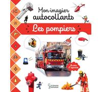 Mon imagier autocollants - Pompiers - Collectif - Larousse - broché - Livre-jeu