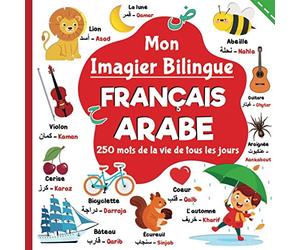 Mon imagier bilingue Français Arabe, 250 mots de la vie de tous les jours: apprendre l'arabe pour les enfants, mots traduits du français à l'Arabe classique