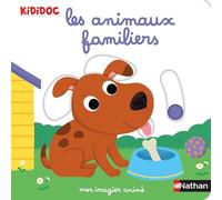 Mon imagier des animaux familiers - Livre animé Kididoc dès 1 an