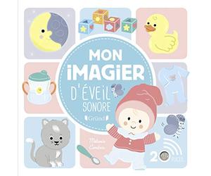 Mon imagier d'éveil sonore - Imagier avec 20 puces sonores - À partir de 2 ans