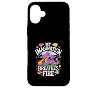Mon Imagination respire Le Plaisir du Dragon de feu Coque pour iPhone 16 Plus