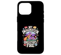 Mon Imagination respire Le Plaisir du Dragon de feu Coque pour iPhone 16 Pro Max