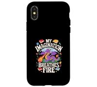 Mon Imagination respire Le Plaisir du Dragon de feu Coque pour iPhone X/XS