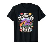 Mon Imagination respire Le Plaisir du Dragon de feu T-Shirt