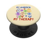 Mon Jardin avec des Plantes est Une thérapie de résilience PopSockets PopGrip Adhésif