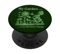 Mon Jardin avec des Plantes sont ma thérapie de résilience PopSockets PopGrip Adhésif
