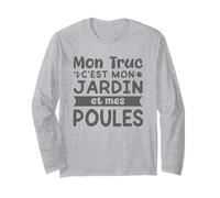 Mon Jardin Mes Poules Humour Jardinage Jardinier Potager Manche Longue