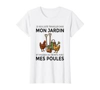 Mon Jardin Passer du Temps avec Mes Poules Humour Jardinage T-Shirt Graphique avec Valeur