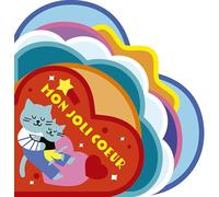 Mon joli cœur - Livre tout-carton avec de la feutrine à toucher et un vernis pailleté - Un livre pour dire je t'aime - À partir de 6 mois