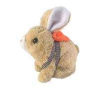 Mon jouet de lapin réaliste Jouet de lapin réaliste pour enfants Imitateur parfait du genre lapin Jouets de lapin pour enfants Sautant, tremblant et secouant les oreilles Fait à la main (B, One Size)