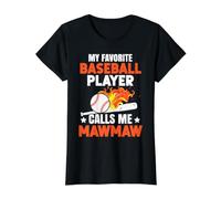 Mon Joueur de Baseball préféré m'appelle Grand-mère Mawmaw T-Shirt Graphique avec Valeur