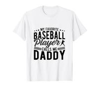 Mon Joueur de Baseball préféré m'appelle Papa T-Shirt
