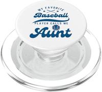 Mon Joueur de Baseball préféré m'appelle Tante Mignonne Tante Baseball PopSockets PopGrip pour MagSafe