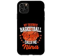 Mon Joueur de Basket-Ball préféré m'appelle Nina Basketball Coque pour iPhone 11 Pro Max