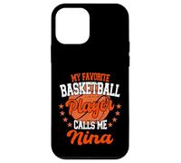Mon Joueur de Basket-Ball préféré m'appelle Nina Basketball Coque pour iPhone 12 Mini