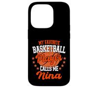 Mon Joueur de Basket-Ball préféré m'appelle Nina Basketball Coque pour iPhone 14 Pro