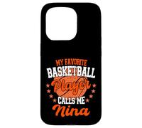 Mon Joueur de Basket-Ball préféré m'appelle Nina Basketball Coque pour iPhone 15 Pro