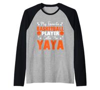 Mon Joueur de Basket-Ball préféré m'appelle Yaya Fête des Mères Manche Raglan