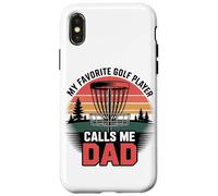 Mon Joueur De Disc Golf Préféré m'appelle Papa Fier Coque pour iPhone X/XS