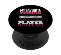 Mon Joueur de Tennis préféré m'appelle Maman PopSockets PopGrip Adhésif