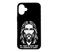 Mon joug est Facile et Mon fardeau est léger, croyant en Jésus-Christ Coque pour iPhone 16 Plus