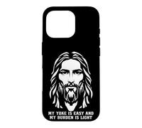 Mon joug est Facile et Mon fardeau est léger, croyant en Jésus-Christ Coque pour iPhone 16 Pro