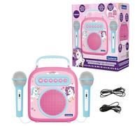 Lexibook Mon Karaoke Secret Portable avec Micro, Prise Jack, Port TF/SD, Fonction karaoké, Rose, BTC050UNILXB