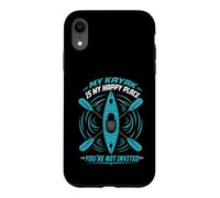 Mon Kayak est Mon Endroit Heureux où Vous n'êtes Pas invité Coque pour iPhone XR