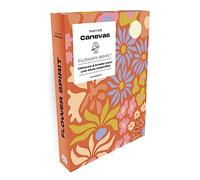 Mon kit canevas - Flower spirit: Canevas à broder pour une déco seventies