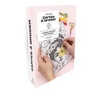 Mon kit cartes à broder: 4 cartes à broder et à envoyer