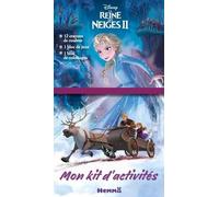 Mon Kit D'activités Disney La Reine Des Neiges Ii - 12 Crayons De Couleur, 1 Bloc De Jeux, 1 Bloc De Coloriages