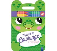 Mon Kit De Coloriage À Emporter Crocodile - Avec 4 Crayons Inclus
