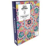 Mon Kit Mini Strass Mandala - Coffret Avec 4000 Strass Multicolores, 1 Tableau Encollé Format A5, 1 Stylet Pour Placer Les Strass, 1 Bloc De Cire Pour Les Attraper, 1 Petit Plateau