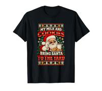 Mon Lait et Mes Biscuits amènent Le Père Noël dans la Cour T-Shirt