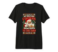 Mon Lait et Mes Biscuits amènent Le Père Noël dans la Cour T-Shirt Haut de Gamme